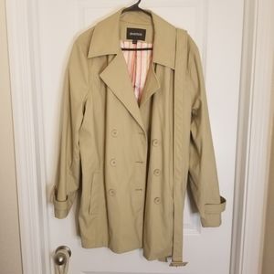 Avenue rain coat the buttons up